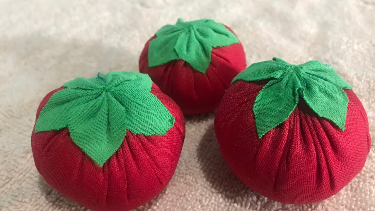 TOMATE🍅 DE FUXICO - TECIDO