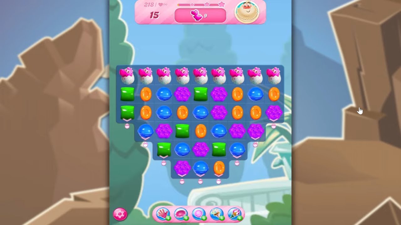 Candy Crush Saga LEVEL 218 NO BOOSTERS (new version)🐟☑️