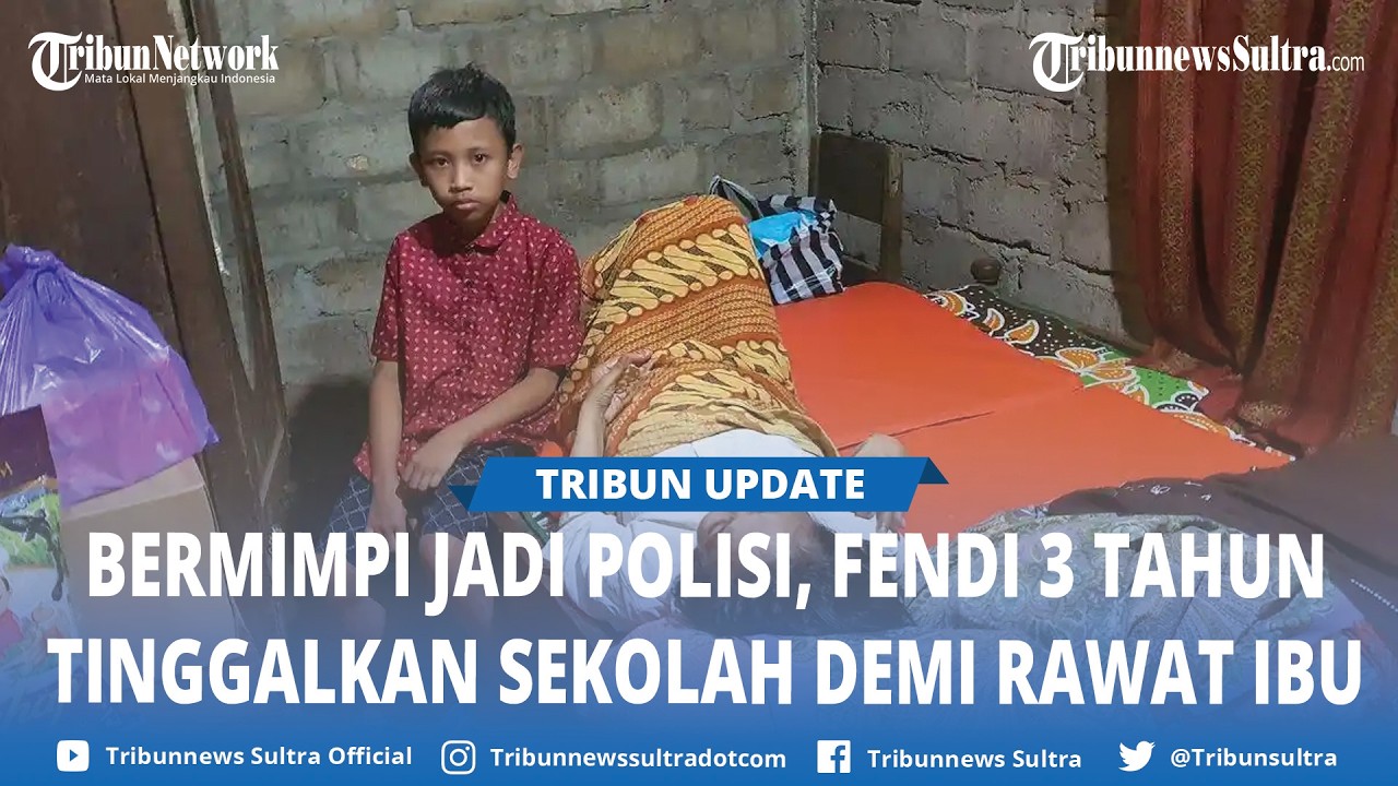 Cita cita Tetap Mau Jadi Polisi, 3 Tahun Fendi Sudah Berhenti Sekolah Demi Merawat Ibunya