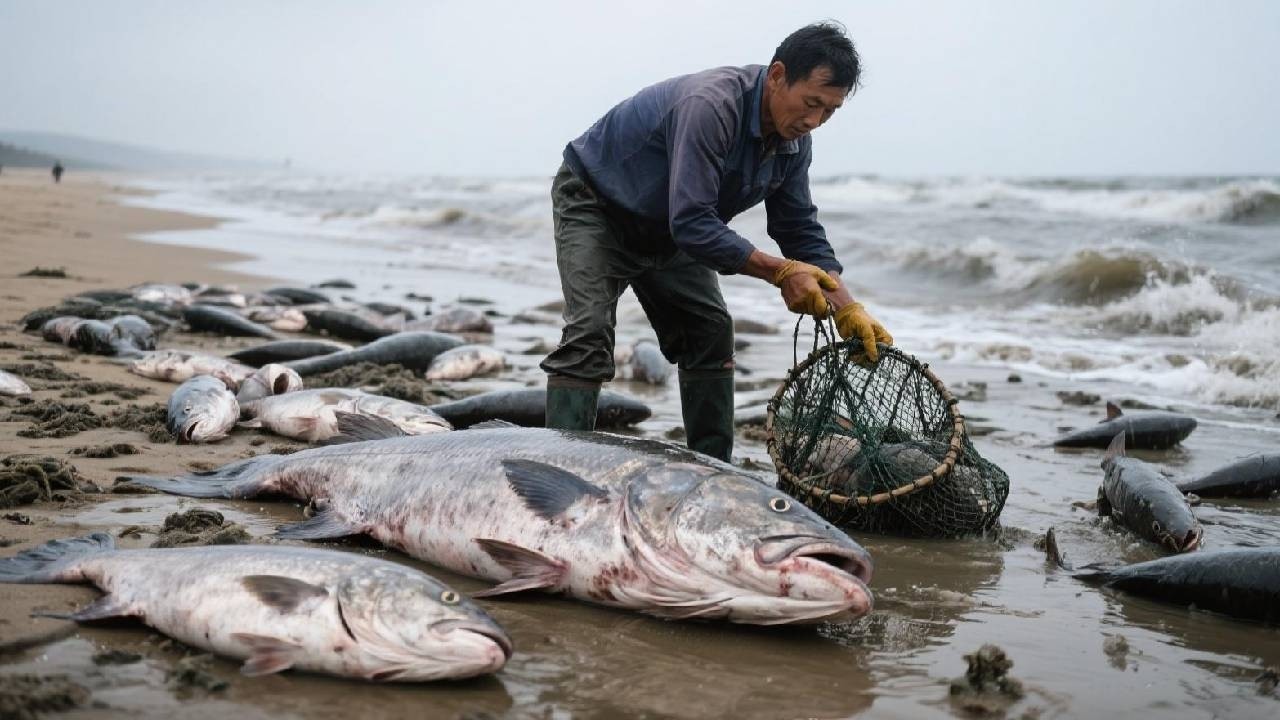 阿聪赶海走了上万米路，花5小时才捕到深海大鱼，阿聪直呼收获太值了【渔岛阿聪】