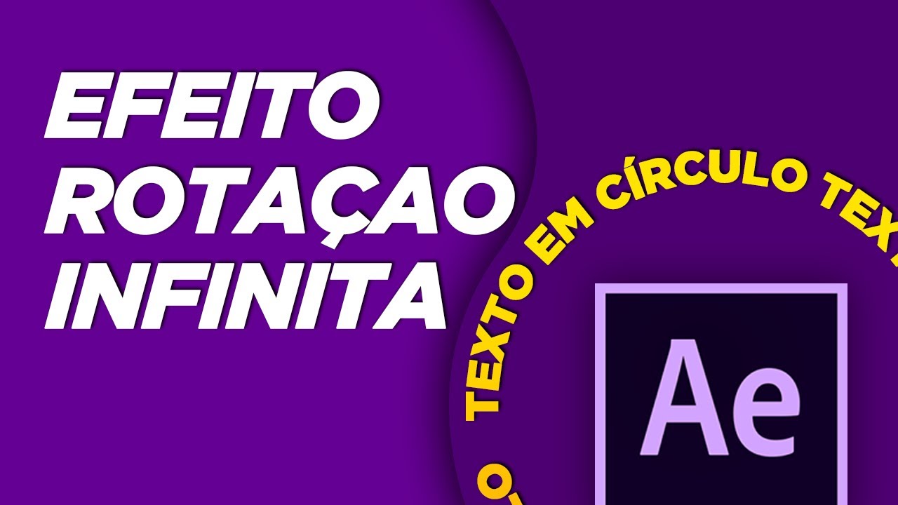 After Effects Tutorial | Texto em Circulo - Efeito ROTAÇÃO INFINITA