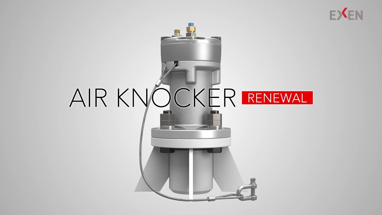NEW MODEL EXEN Air Knocker PB type for your material flow problems.