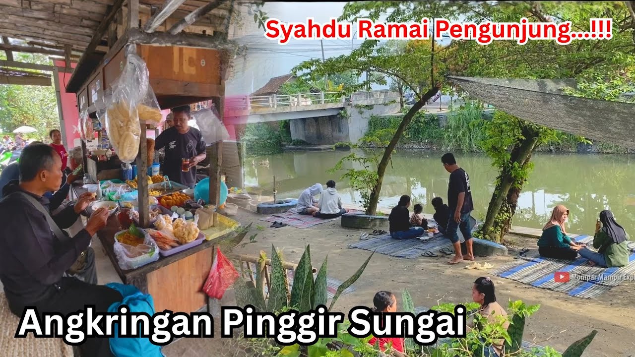Angkringan Syahdu Pinggir Sungai Pasar Gawok Sukoharjo