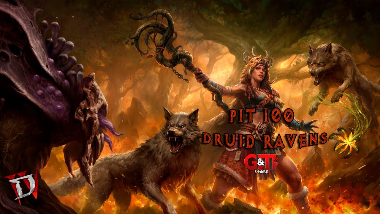 Diablo 4 - S10 - Speedrun PIT 100 - Druid Ravens