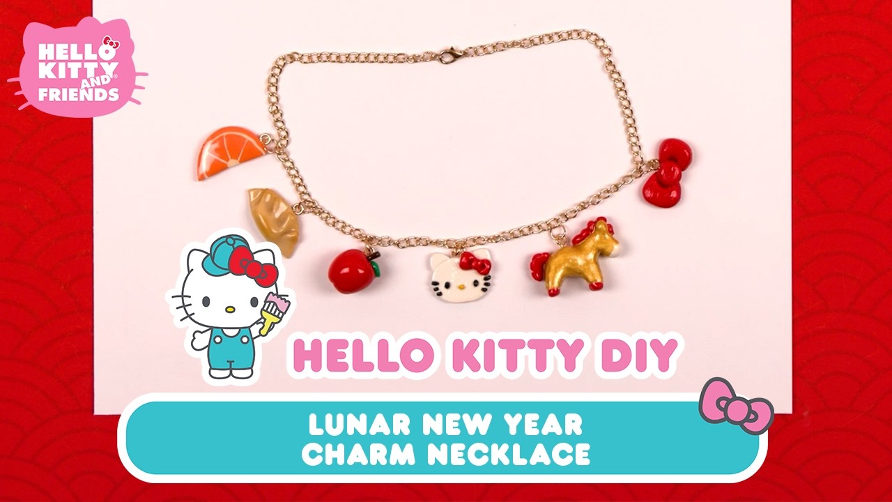 Hello Kitty Lunar New Year Charm Necklace | Hello Kitty DIY
