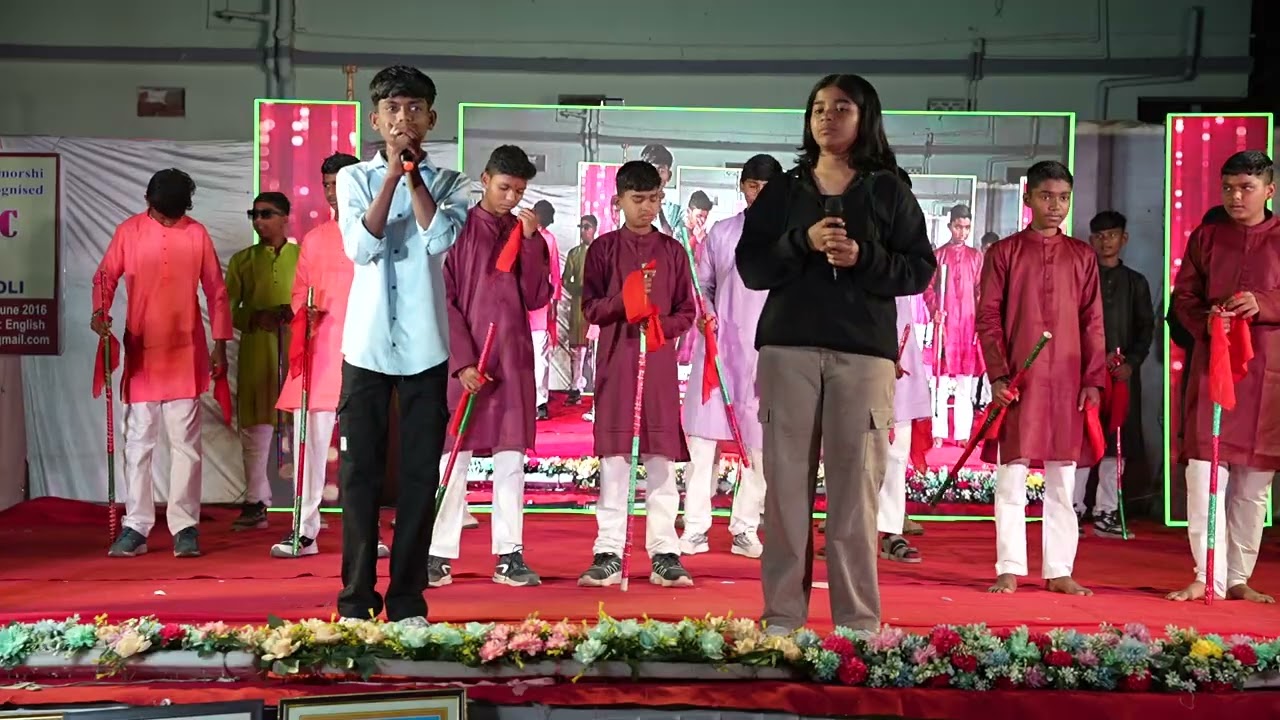 Aarambh 2025–2026 | Anchoring by Raj & Revati (Class 9) | Navjiwan Public School, Gadchiroli