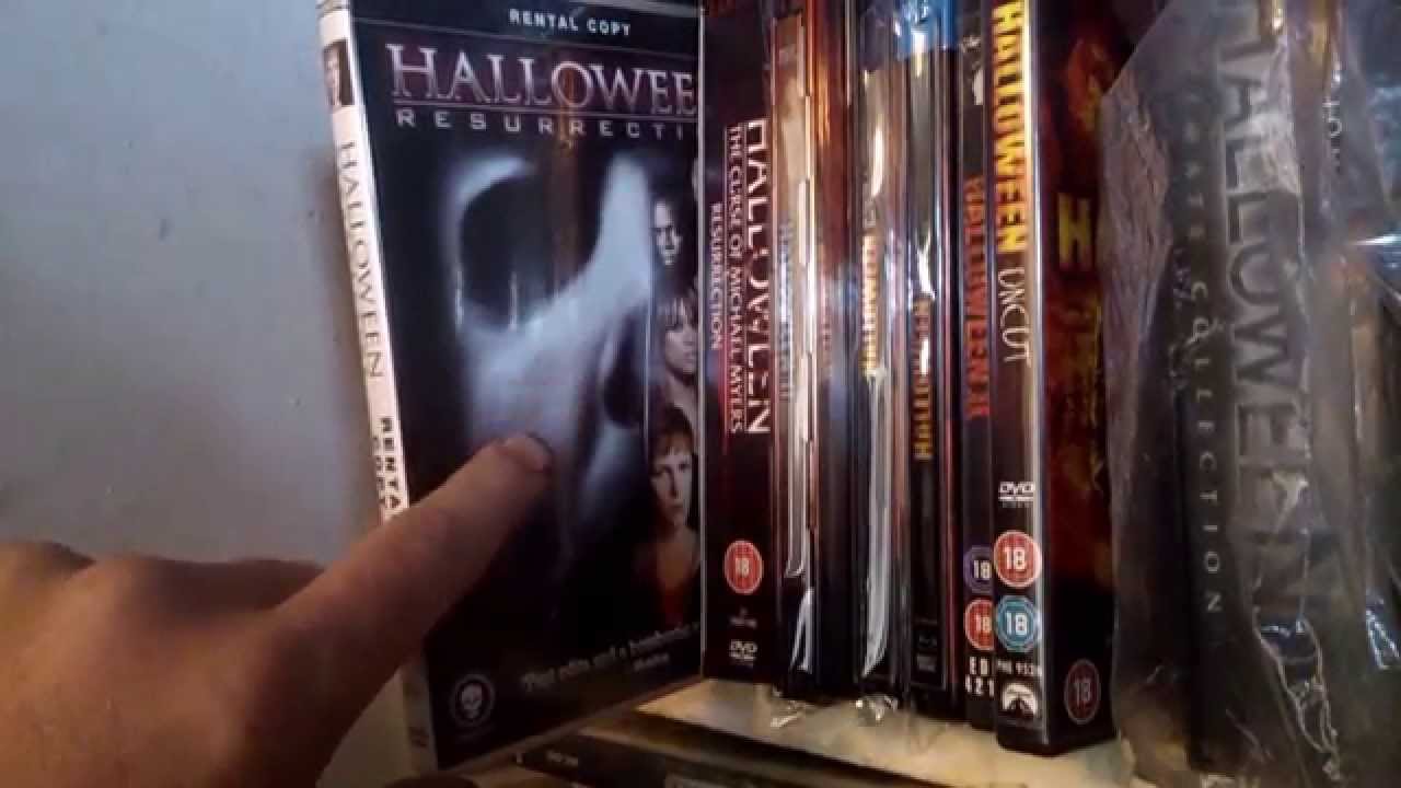halloween dvd's in the collection   'enjoy'