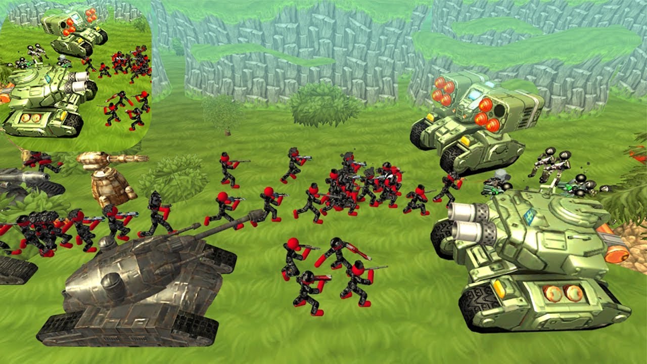 Stickman Tank Battle Simulator Walkthrough Part 1 Android Gameplay HD