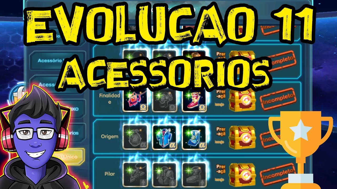 EVOLUÇÃO 11 - ACESSORIOS  -Pocket Contest/Pokeland Legends