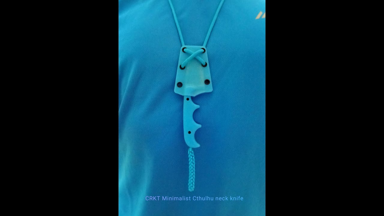 Neck knife CRKT Minimalist (Cthulhu Version) no talking just unboxing
