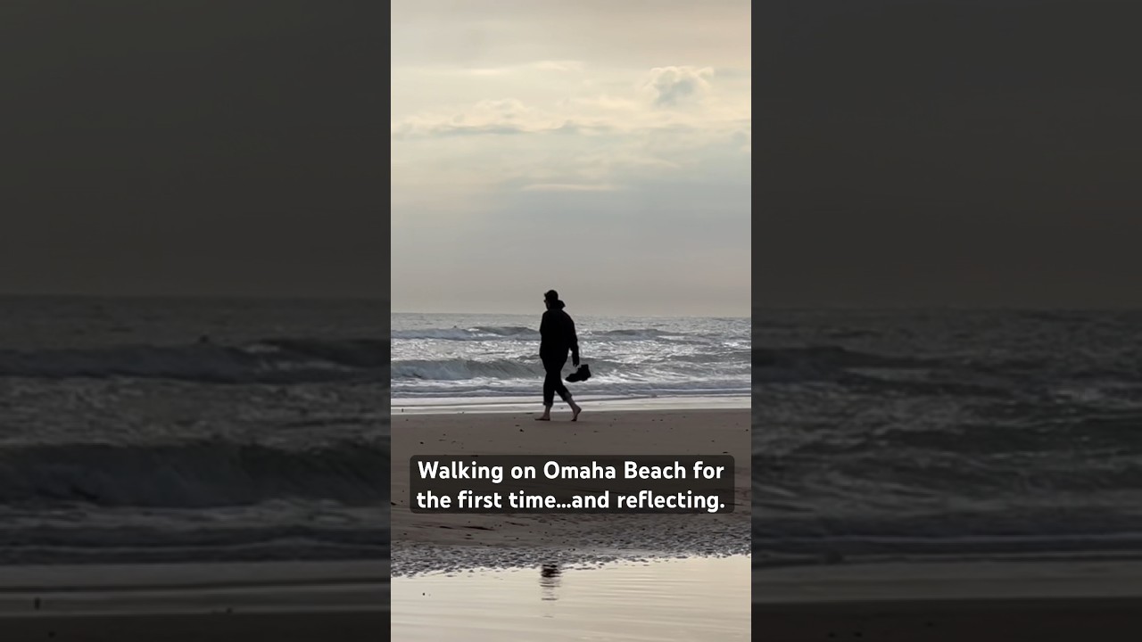 Walking on Omaha Beach for the first time&hellip;and reflecting.  #dday #ww2history #history #normandy