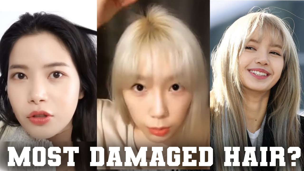 The Most DAMAGED Hair in Kpop (bleaching, dyeing, breakage & more)