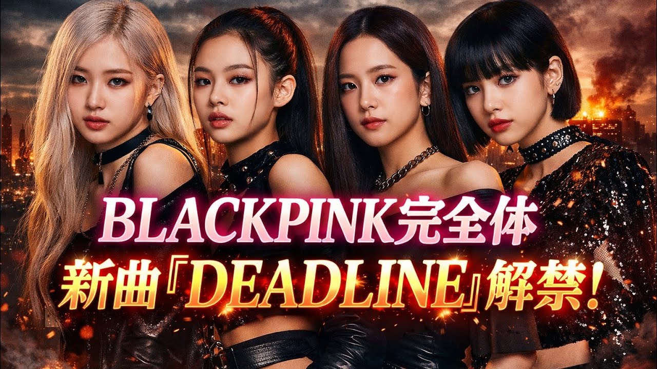 BLACKPINK、完全体で3年5カ月ぶりの新譜「DEADLINE」コンセプトフォト公開🔥🖤