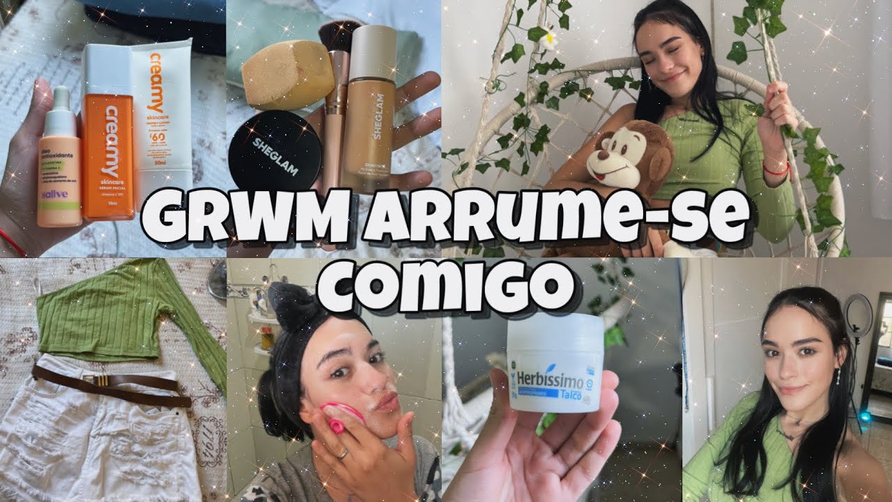 GRWM | arrume-se comigo para criar conteúdos🫶🏻