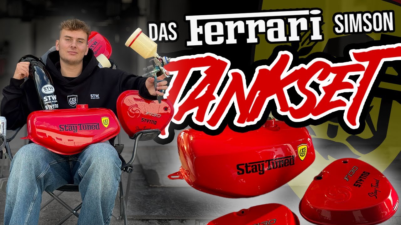 DAS TANK-SET DESIGN DES FERRARI MOPEDS! | SIMSON-FERRARI PROJEKT PART 5