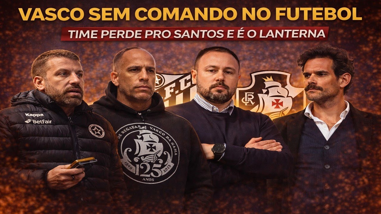 DESESPERADOR! VASCO PERDE PRO SANTOS E AGORA É O LANTERNA DO BRASILEIRO. VAMOS FICAR 14 DIAS NESSA!