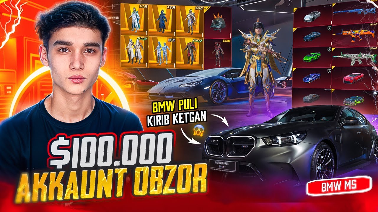100.000$ PUL KETGAN AKKAUNT OBZORI😱UZB N1 AKKAUNT😳 ?
