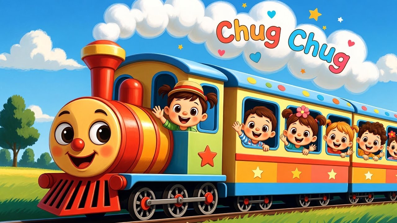 🚂 Train Chug Chug Karti Hui Aayi | Kids Cartoon Train Song 🎶 