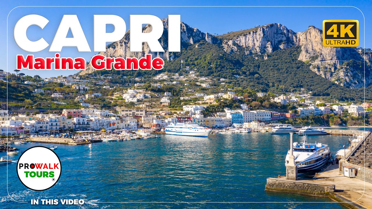 Marina Grande, Capri Walking Tour | Exploring Capri&rsquo;s Iconic Harbor - Italy in 4K