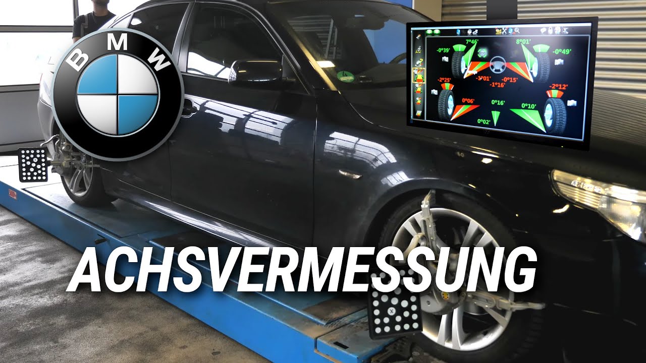 3D Achsvermessung an meinem BMW 530i E60 bei Eulen Automotive in Rheinbach