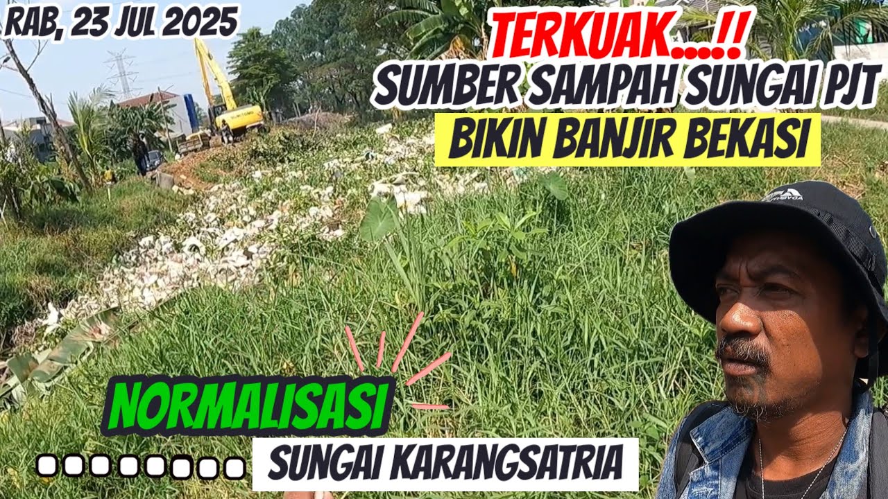 TERKUAK‼️SUMBER SAMPAH KARANG SATRIA PENYEBAB BANJIR PARAH BEKASI
