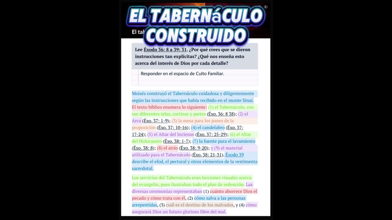 #eltabernaculoconstruido #tuescuelasabatica #adventistas #jesusteama #escuelasabatica #fe
