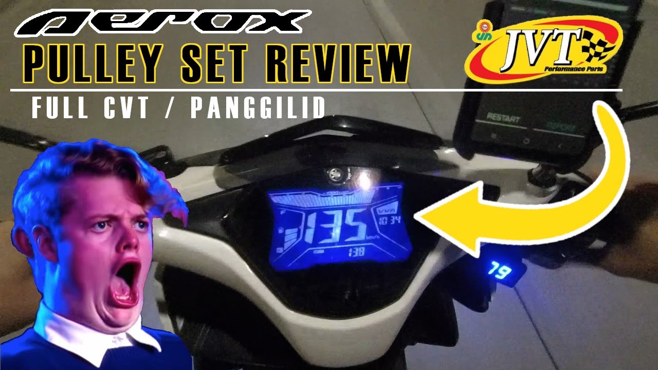 JVT PULLEY SET REVIEW | FULL CVT/PANGGILID SET | YAMAHA AEROX top speed and acceleration