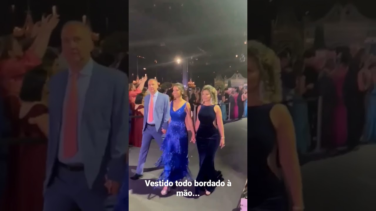 Vestido para formatura, bordado &agrave; m&atilde;o!