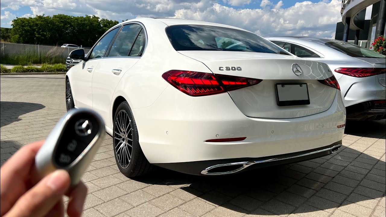 2023 Mercedes Benz C300 4Matic Polar White Metallic 255HP | In-Depth Video Walk Around