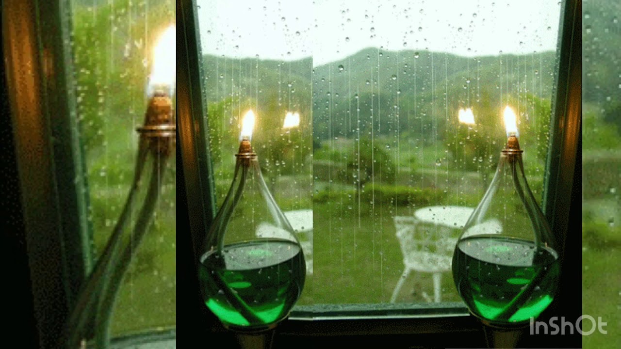 سورة البقره مع صوت المطر بصوت الشيخ ماهر المعيقلي بجوده عاليه جدا