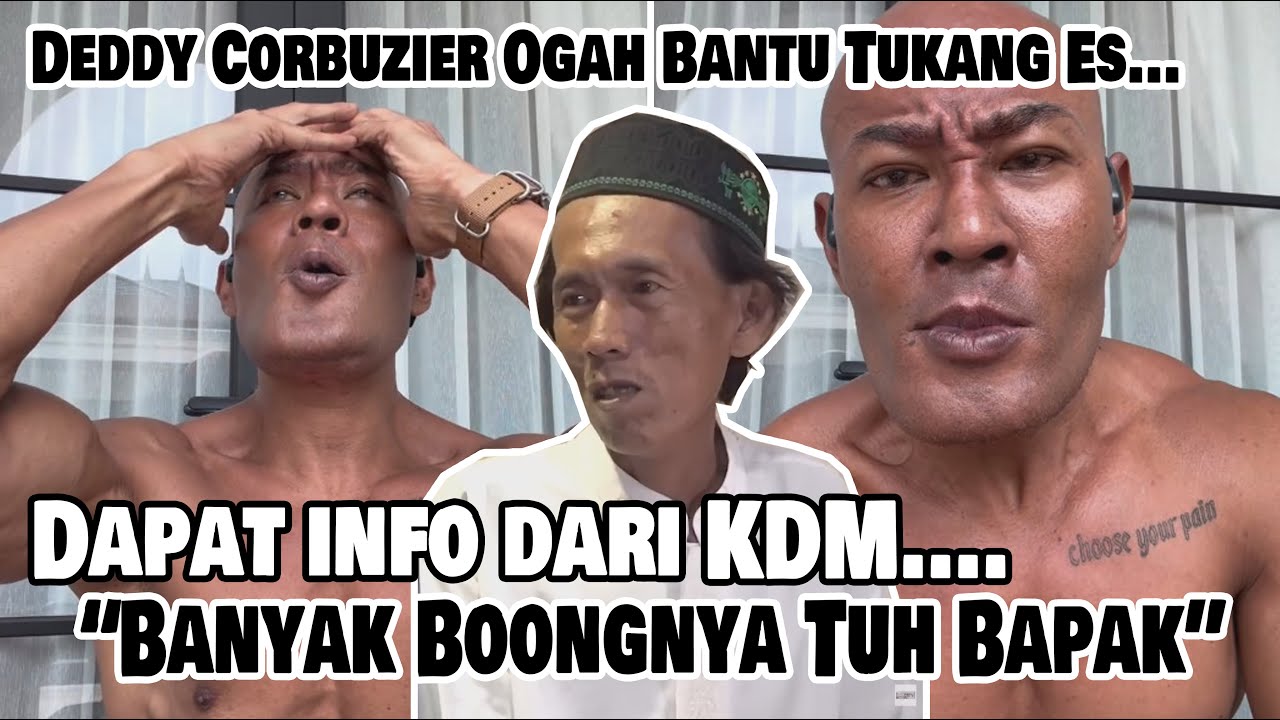 Kecewa, Deddy Corbuzier Kaga Jadi Bantu Tukang Es Gabus!