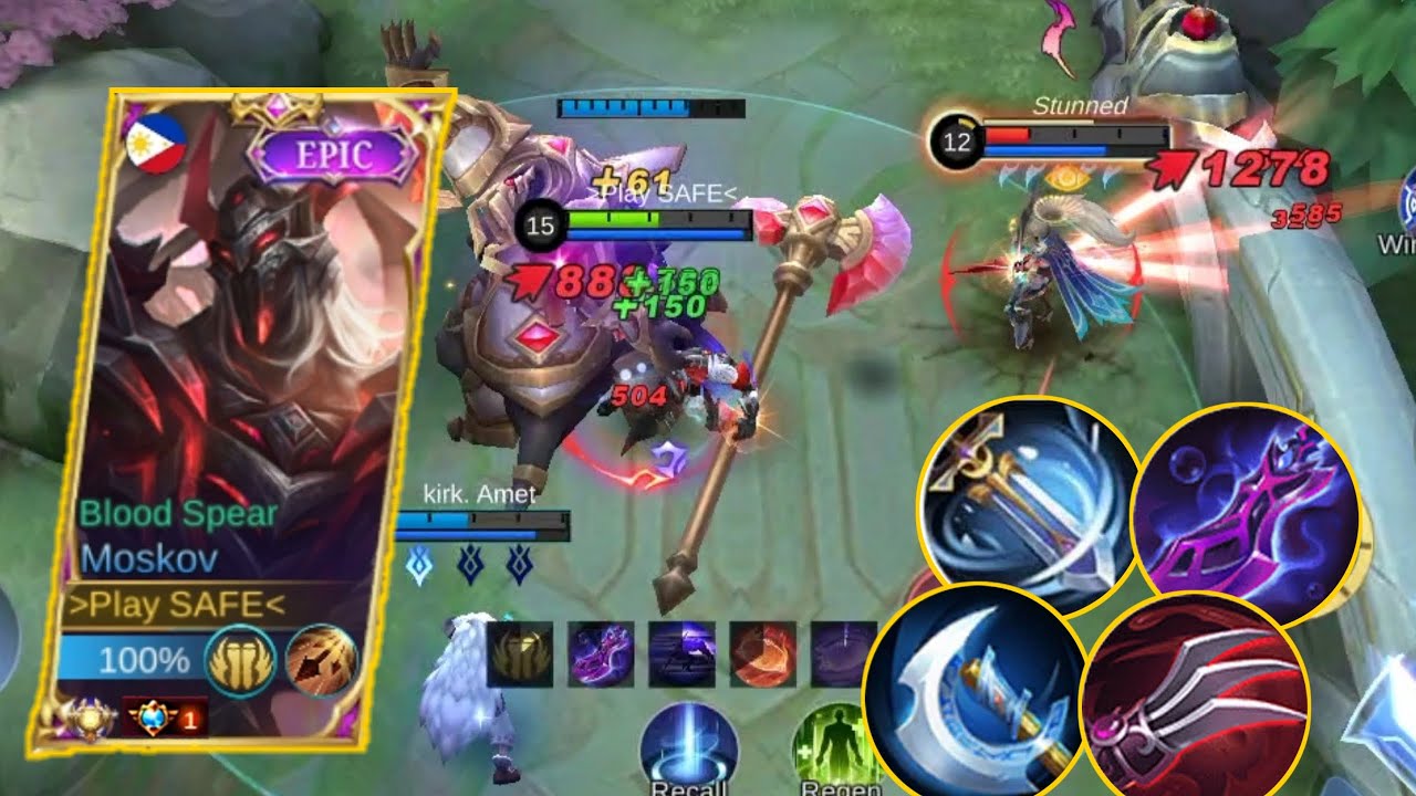 TOP GLOBAL MOSKOV BEST COMBO ITEM BUILD NEW META - BUILD TOP GLOBAL MOSKOV ~ MLBB