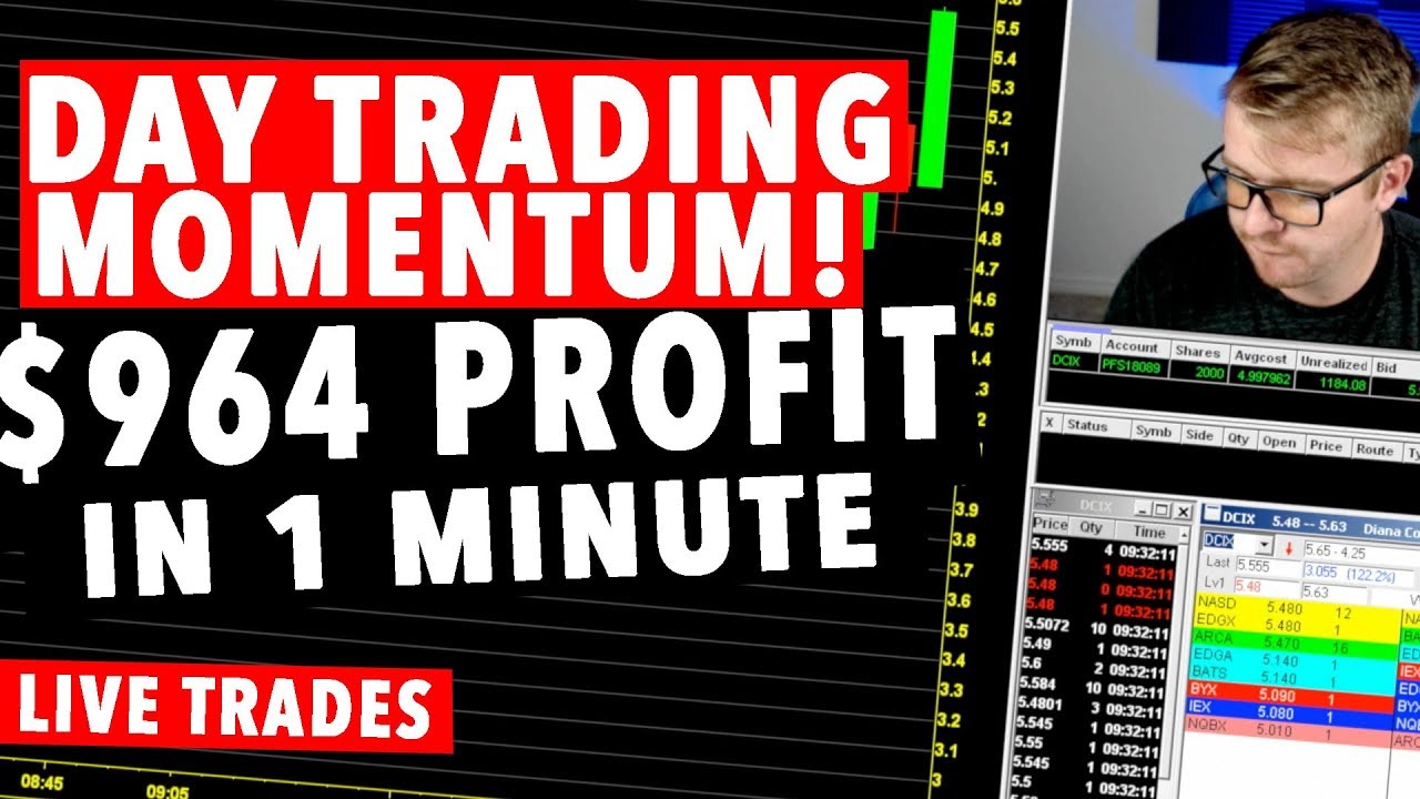 Day Trading LIVE! $960 PROFIT in 1 MINUTE TRADING MOMENTUM!
