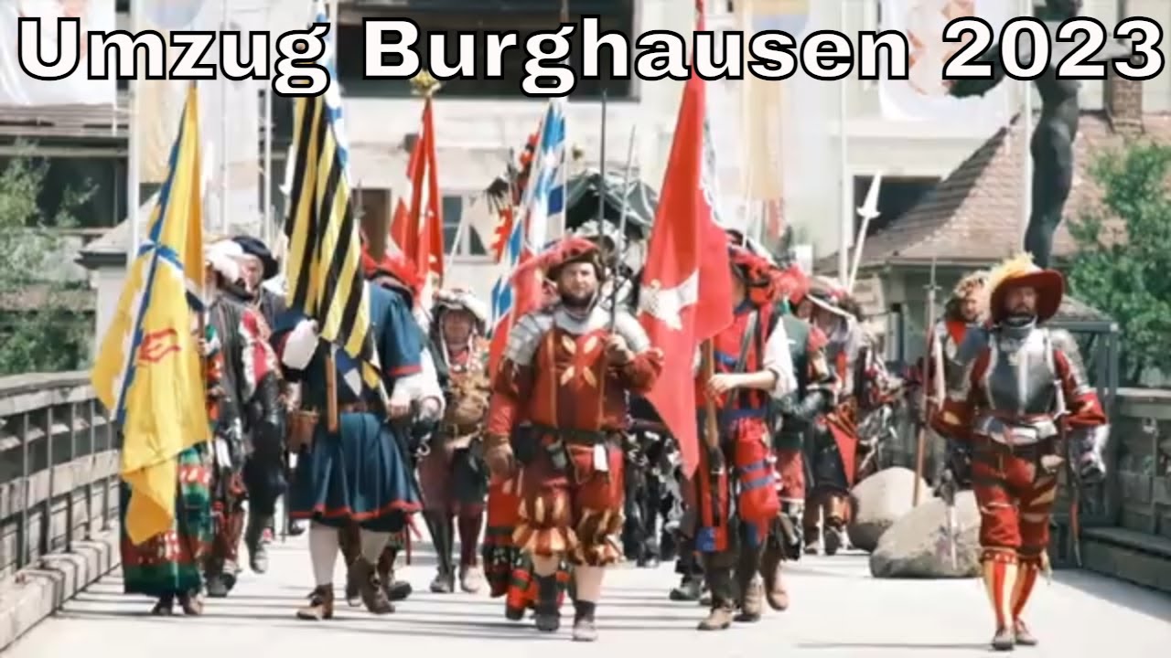 Burgfest Burghausen 2023: Der Umzug in der Stadt