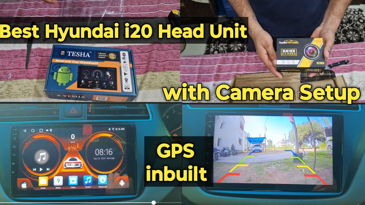 Hyundai i20 Android Sterio Installation with Camera Setup | Tesha Android System 4GB+32GB
