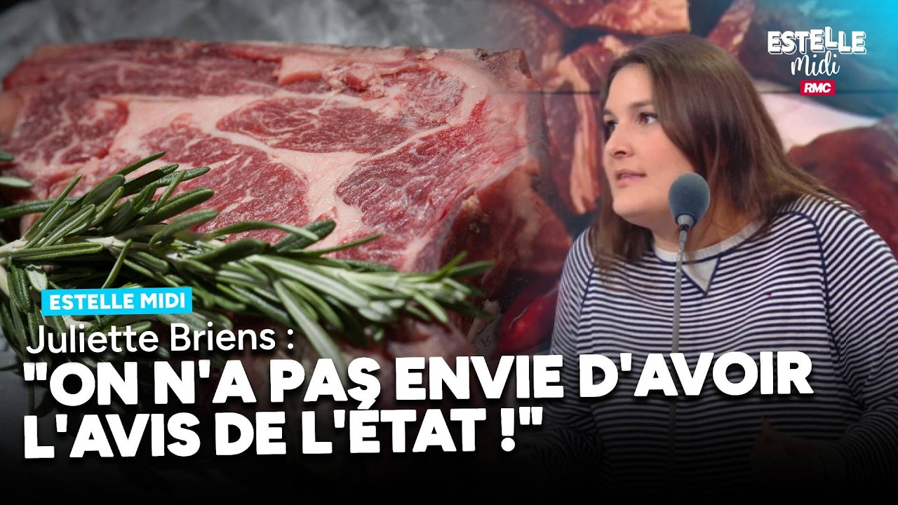 Énorme colère de Juliette Briens contre l'État qui souhaite limiter notre consommation de viande