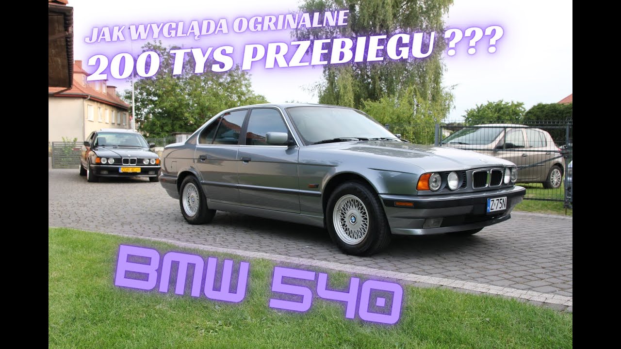 1994 BMW E34 540i  W jakim jest stanie po oryginalnych 200 tysiącach km ? Oferta sprzedaży samochodu