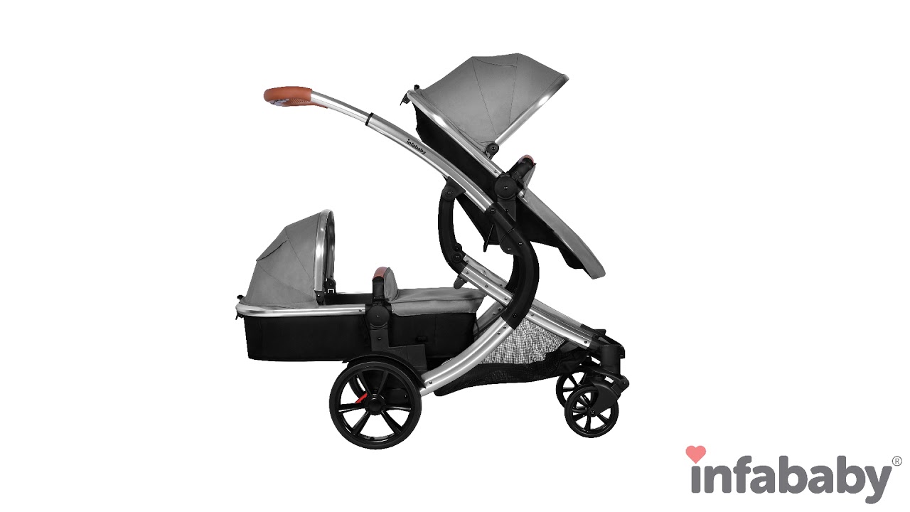 Infababy Duo Double Buggy - Shadow Grey - 360 Video