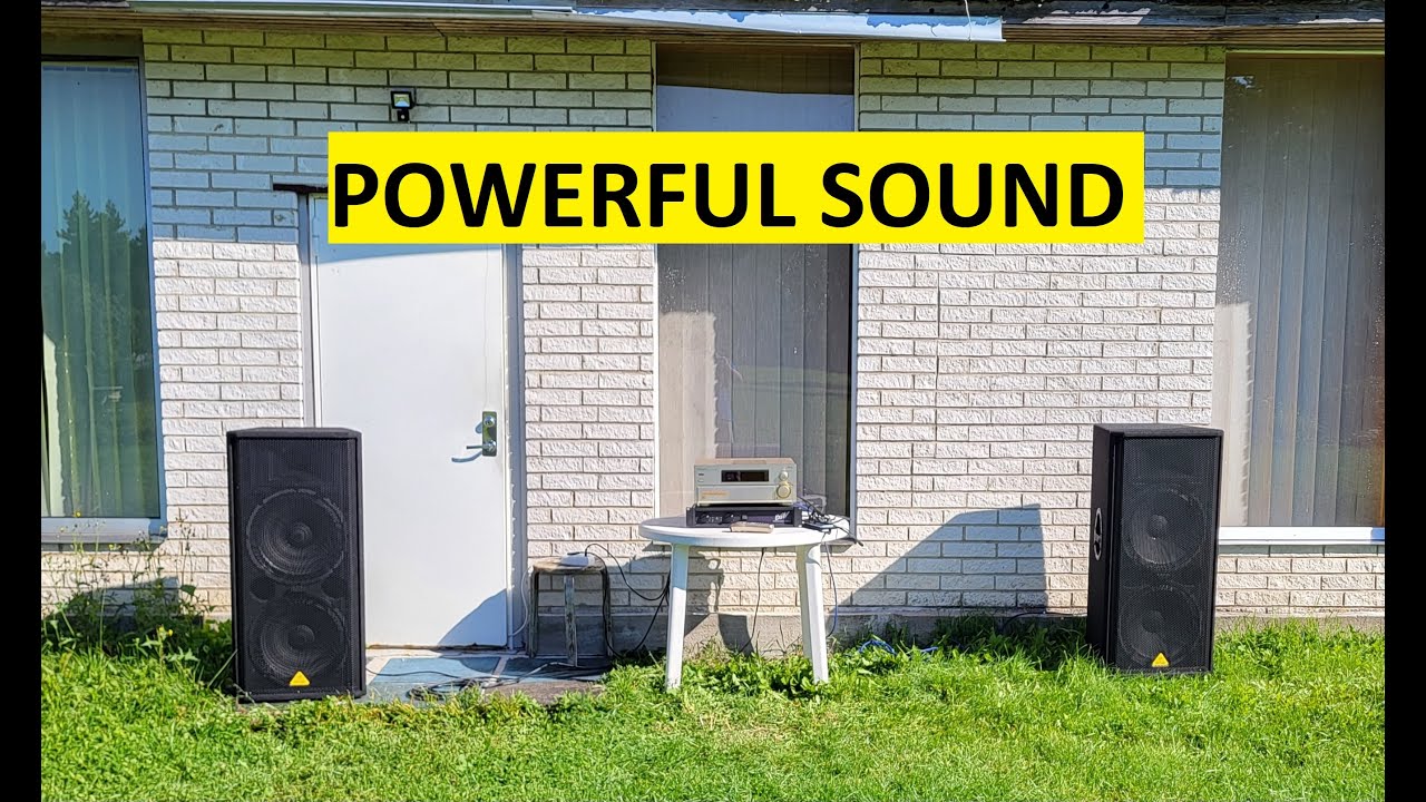 POWERFUL sound: speakers Behringer VP2520 & amplifier BGW Perfomance Series 3