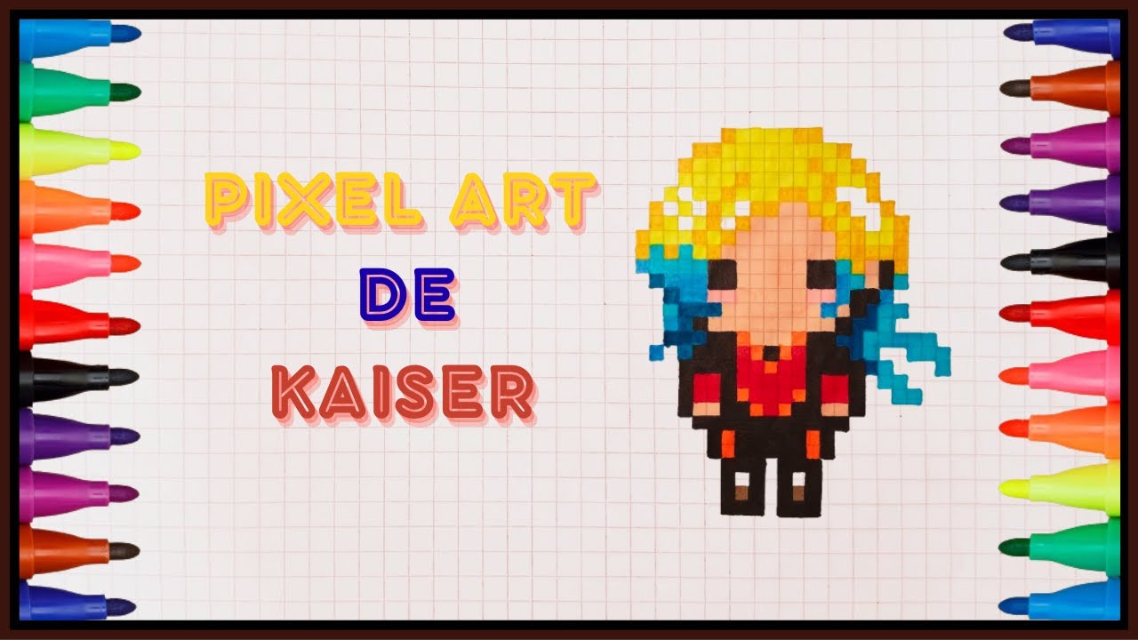 Cómo Dibujar a Michael Kaiser en Pixel Art | Fácil y Paso a Paso 🎨