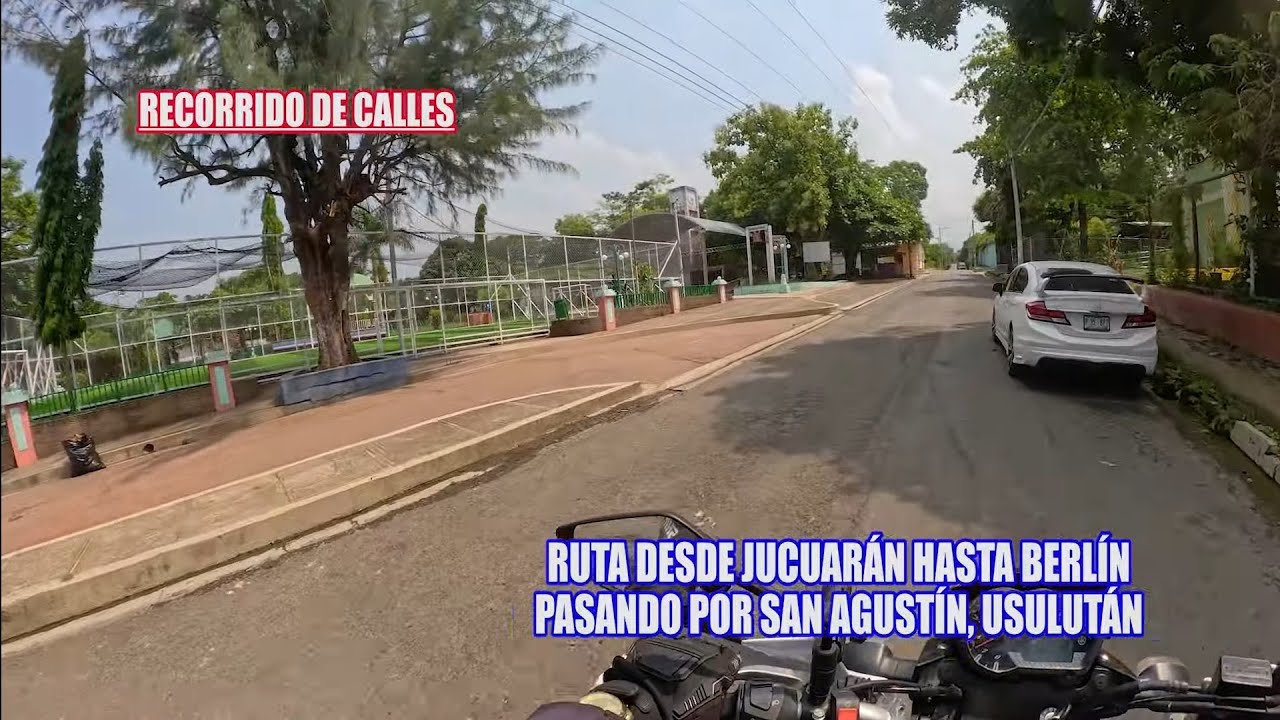 Viajando de San Agustín a Berlín en Usulután EL SALVADOR, Ruta por Calles de Montañas