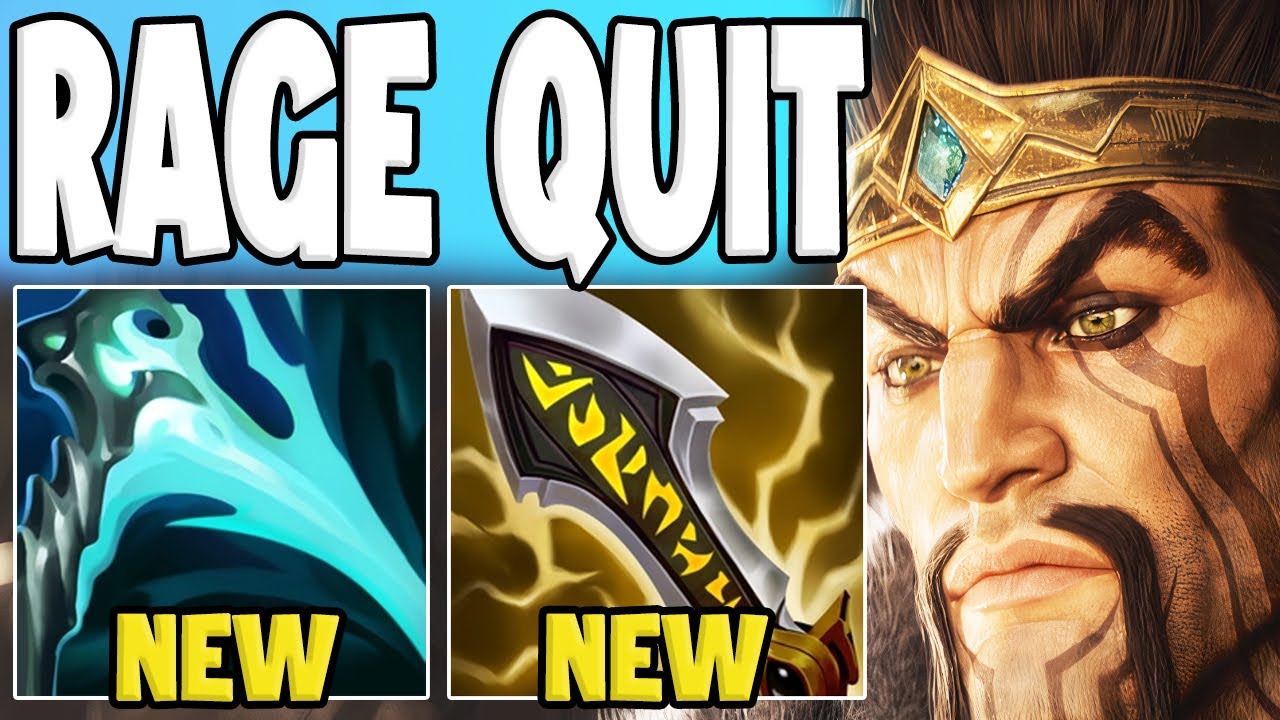 RAGE QUIT!? This NEW Crit Item Rush Is NOT OKAY... (Draven Top DESTRUCTION)