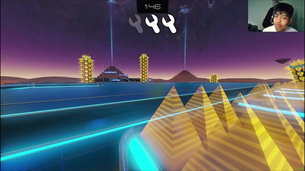 We played Rocket League(im a bottom)