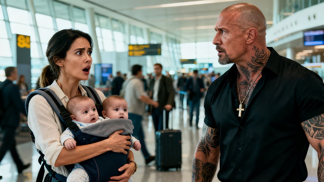 AT THE AIRPORT, NINE MONTHS AFTER THE DIVORCE — THE MAFIA BOSS SAW HIS EX WITH TWINS