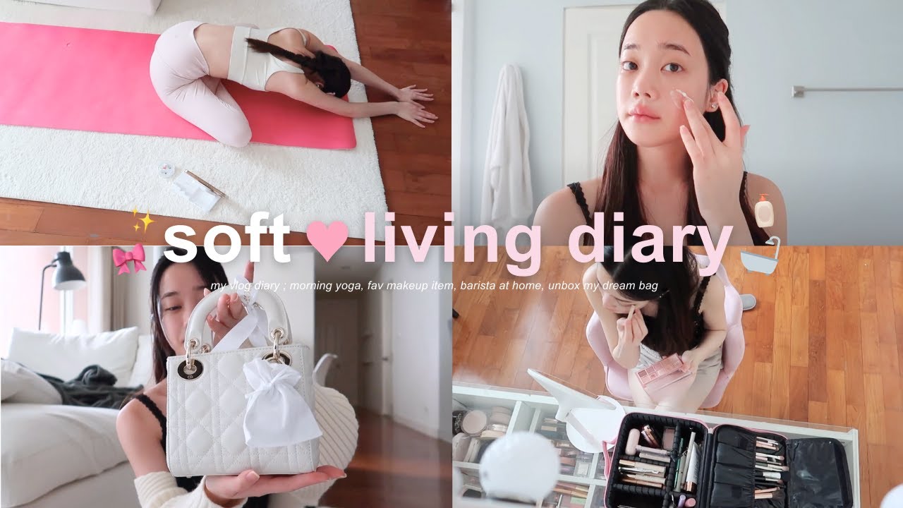 [SUB] soft ♡ living diaries | stay at home🎀 ,ทำกาแฟ☕, morning yoga🧘🏻‍♀️, my DREAM BAG✨| BEAMSAREEDA