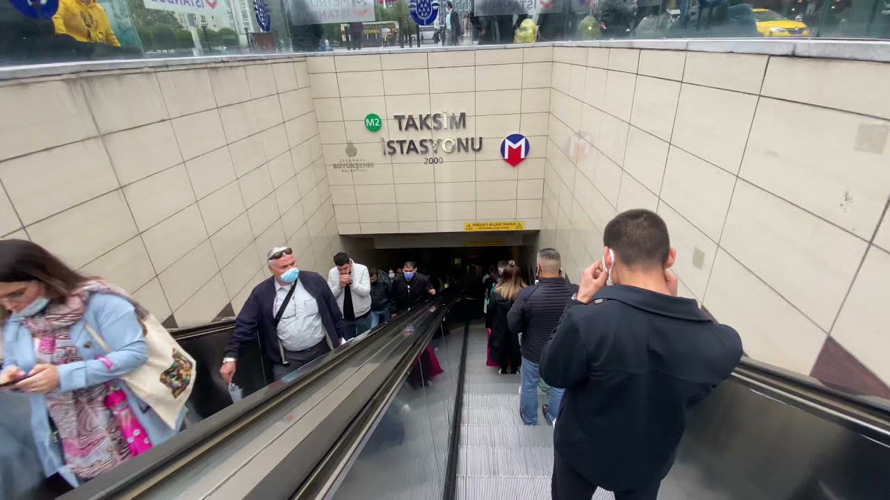 Метро Стамбула | Станция метро Таксим | ТУРЦИЯ СТАМБУЛ МЕТРО 2021