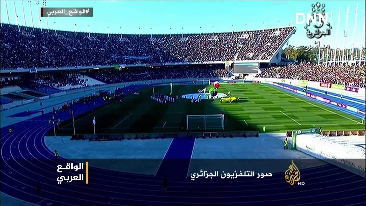 قناة الجزيرة بعد مباراة فلسطين في صدمة من الشعب الجزائري !!  صرخة شعب من ملعب التى هـز العالم _HD