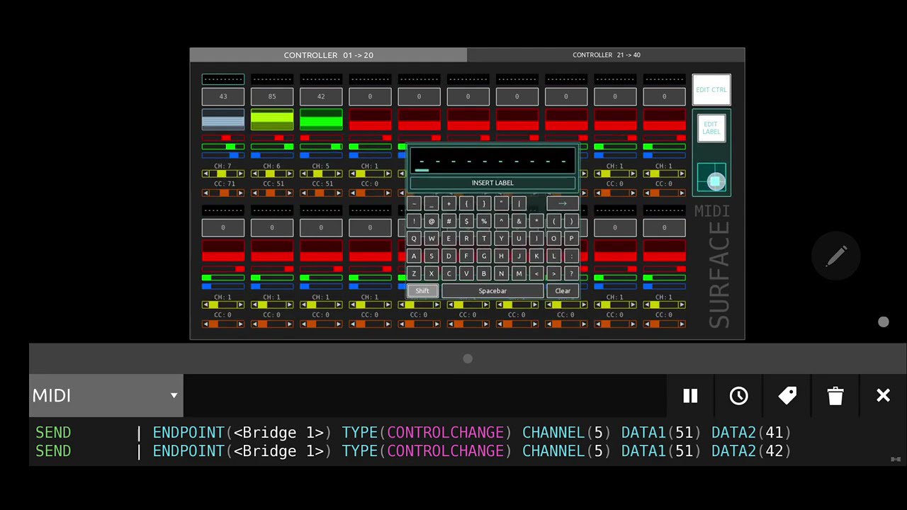 MIDI_SURFACE with TouchOSC