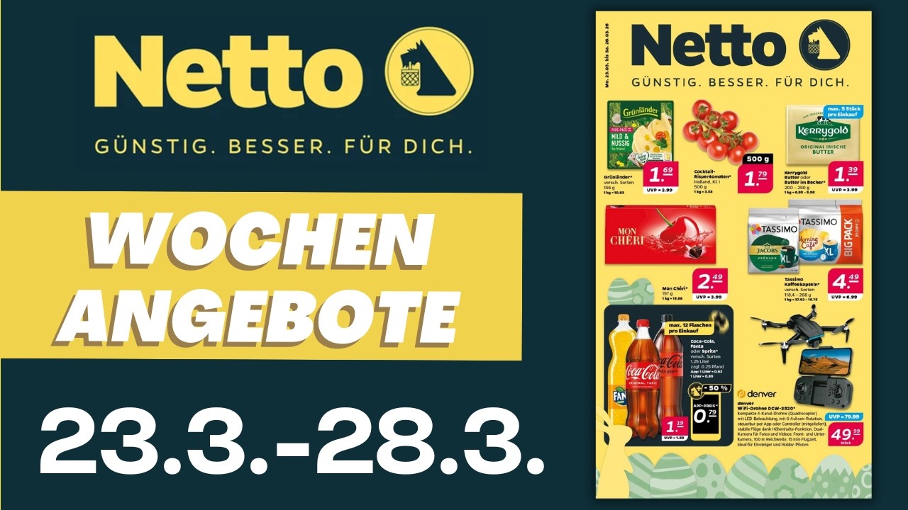 NETTO Angebote der Woche 🛒 Neuer Prospekt ab 23.3.2026 im Überblick  | Prospekt Check #NETTO