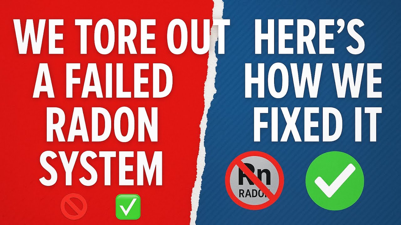 We Tore Out a Failed Radon System &mdash; Here&rsquo;s How We Fixed It 🚫☢️✅